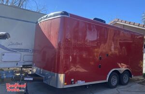 Barely Used 2021 - 8.5' x 16' Mobile Food Concession Trailer.