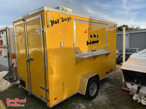 Never Used 2019 6' x 12' Covered Wagon Shaved Ice Concession Trailer/Snowball Stand.