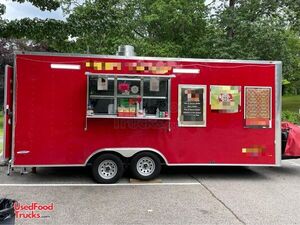 8.5' x 20' Freedom Food Vending Trailer with Ansul Fire Suppression.