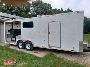 Well Maintained - Barbecue Food Trailer with Porch | Mobile Food Unit.