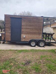 Ready to Go - 8' x 16' Wood-Fired Pizza Concession Trailer.