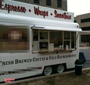 2005 - 14' x 7' Fibrecore Coffee Concession Trailer.