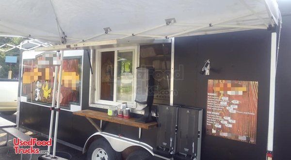 Ready for Action 2002 - 8' x 20' HaulMark Barbecue Food Concession Trailer.