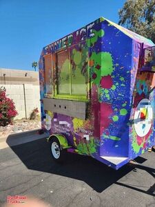 Compact 2010 - 4' x 8' Shaved Ice Trailer / Mobile Concession Unit.