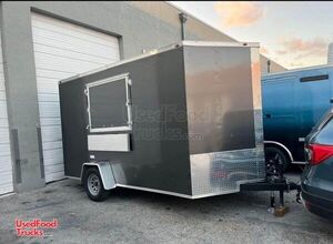 Like New - 2024 7' x 12' Kitchen Food Trailer with Fire Suppression System