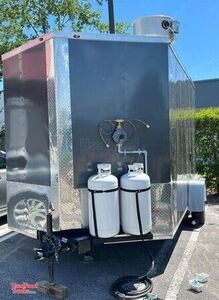 Like New - 2024 7' x 12' Kitchen Food Trailer with Fire Suppression System