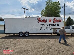 Fully Functional 8' x 33' Mobile Kitchen Food Concession Trailer.
