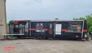 2020 8' x 34' Barbecue Concession Trailer with Bathroom and Screened Porch