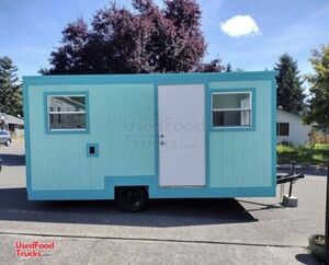 DIY 8' x 16' Unfinished / Remodeled Cute Cabin Style Concession Trailer.