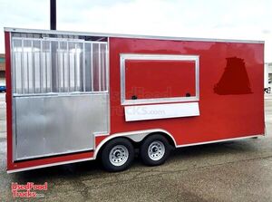 Like-New - 2022 8.5' x 15' Wow Cargo Food Concession Trailer with 5' Back Deck