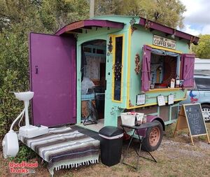 Old World Gypsy Style 2017 8' x 8' Coffee Vending Wagon / Eye-Catching Mobile Cafe.