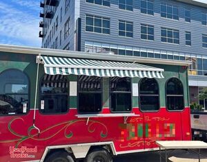 Eye Catching - 2015 6' x 23' Trolley Food Concession Trailer