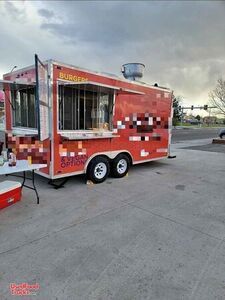 20' Kitchen Food Concession Trailer Mobile Vending Unit w/ Solar Power