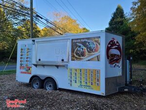 2018 Wow Cargo 8.5' x 16' Commercial Mobile Kitchen Food Vending Trailer.