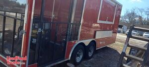 2019 8' x 20' Kitchen Food Concession Trailer with Porch + Pro Fire System