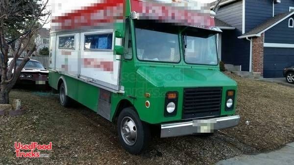 Used GMC Step Van Kitchen Food Truck / Mobile Food Unit.