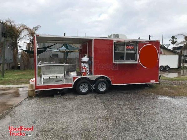 2017 8.5' x 20' Diamond Cargo Seafood / Street Food Concession Trailer with Porch