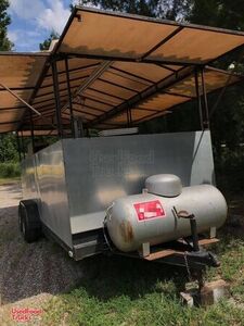 Heavy-Duty 2000 - 7' x 18' Outdoor Mobile Kitchen Food Concession Trailer.