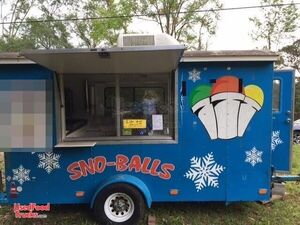 6' x 12' Shaved Ice Concession Trailer.