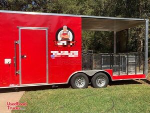 2021 - 8.5' x 22   Food Concession Trailer with Open Porch and Bathroom