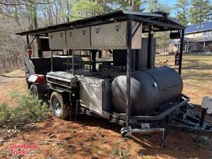Full-Featured Open BBQ Smoker Trailer/Used Mobile BBQ Rig