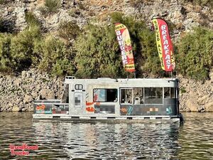 2005 9' x 35' Amphibious Food boat/ Floating Food Truck Trailer Aquatic Mobile Kitchen