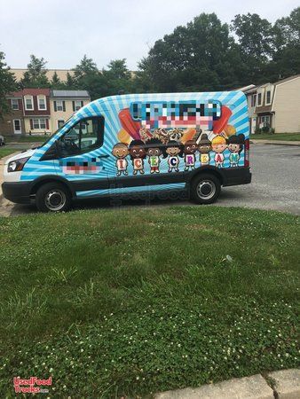 Great Looking Used 2016 Ford Transit 160 18' Ice Cream Truck.