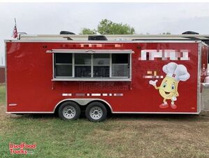Barely Used - 2021 8.5' x 20' Freedom Kitchen Food Concession Trailer with Pro-Fire System