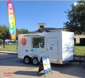 2022 - 7' x 14' Patriot Cargo Shaved Ice Concession Trailer with Clean Interior.
