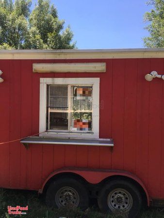 2005 - 8' x 24' BBQ Smoker Trailer with Porch / Snowball Concession Trailer