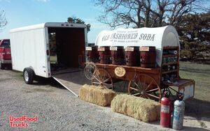 Old Fashioned Soda Wagon with Pace Enclosed Trailer