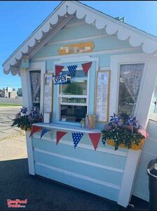 CUTE Turnkey Ready Snow Cone Shack / Used Shaved Ice Concession Stand.