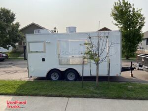 2021 Pace American 8' x 16' Lightly Used Kitchen Food Concession Trailer.