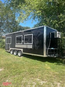 Brand New 2023 - 8' x 24' Kitchen Food Concession Trailer with Porch.