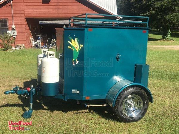 2015 - 5' x 8' Texas Corn Roaster Commercial Corn Roaster / Used Corn Roasting Trailer.