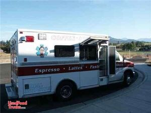 Converted Ambulance Coffee Espresso Beverage Truck