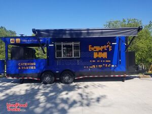 2020 8.5' x 24' Barbecue Food Concession Trailer with Fire Suppression & Porch