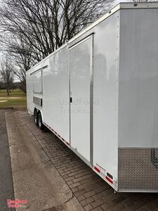 2022 - 8.5' x 28' Diamond Cargo Food Concession Trailer with Fire Suppression System.
