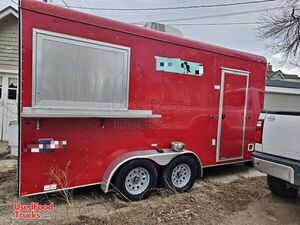2018 7' x 17' Kitchen Food Concession Trailer with Pro-Fire System