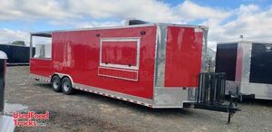 New - 2022  8.5' x 28' Mobile Kitchen Food Trailer with Porch