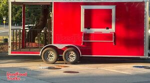 NEW - 2024 7' x 18' Kitchen Food Trailer with Porch | Concession Trailer