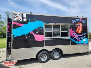 2022 8.5'  x 18' Kitchen Food Concession Trailer with Pro Fire System