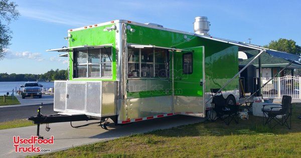 2016 - 8.5; x 30' Food Concession Trailer with Porch.