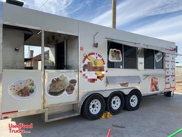 Very Spacious 2018 - 8' x 24' Mobile Kitchen Food Concession Trailer with Porch