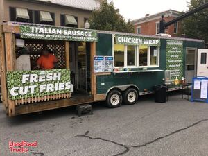 Turnkey 2004 Pace American 8' x 22' Kitchen Food Concession Trailer with Porch.