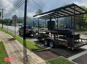 Ready to Grill Used Barbecue Concession Trailer / Spacious Mobile BBQ Unit