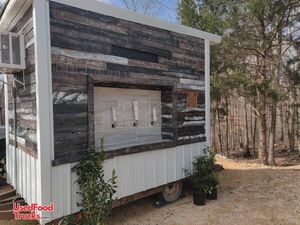 Cute Rustic Style 7' x 10' Traveling Tap/Mobile Beverage Concession Trailer.