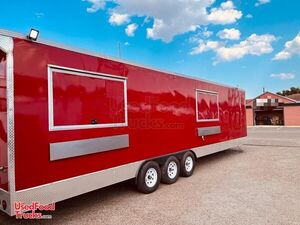 Built To Order Fully-Equipped 8.5' x 30' Kitchen Food Concession Trailer with Pro-Fire