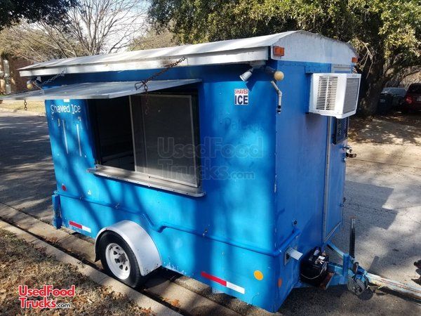 Turnkey  6' x 10' Erskine and Sons Shaved Ice Concession Trailer / Snowball Stand.