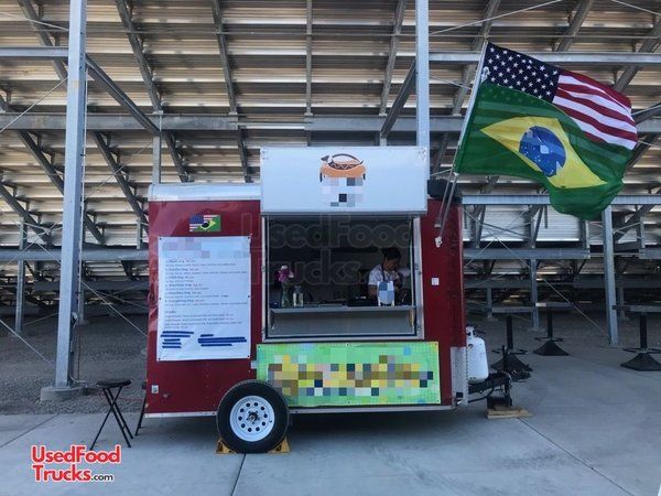 Ready for Service 2019 12' Used Street Food Concession Trailer.